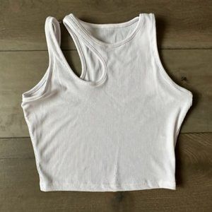 SHEIN WOMENS CUT OUT CROPPED TANK TOP